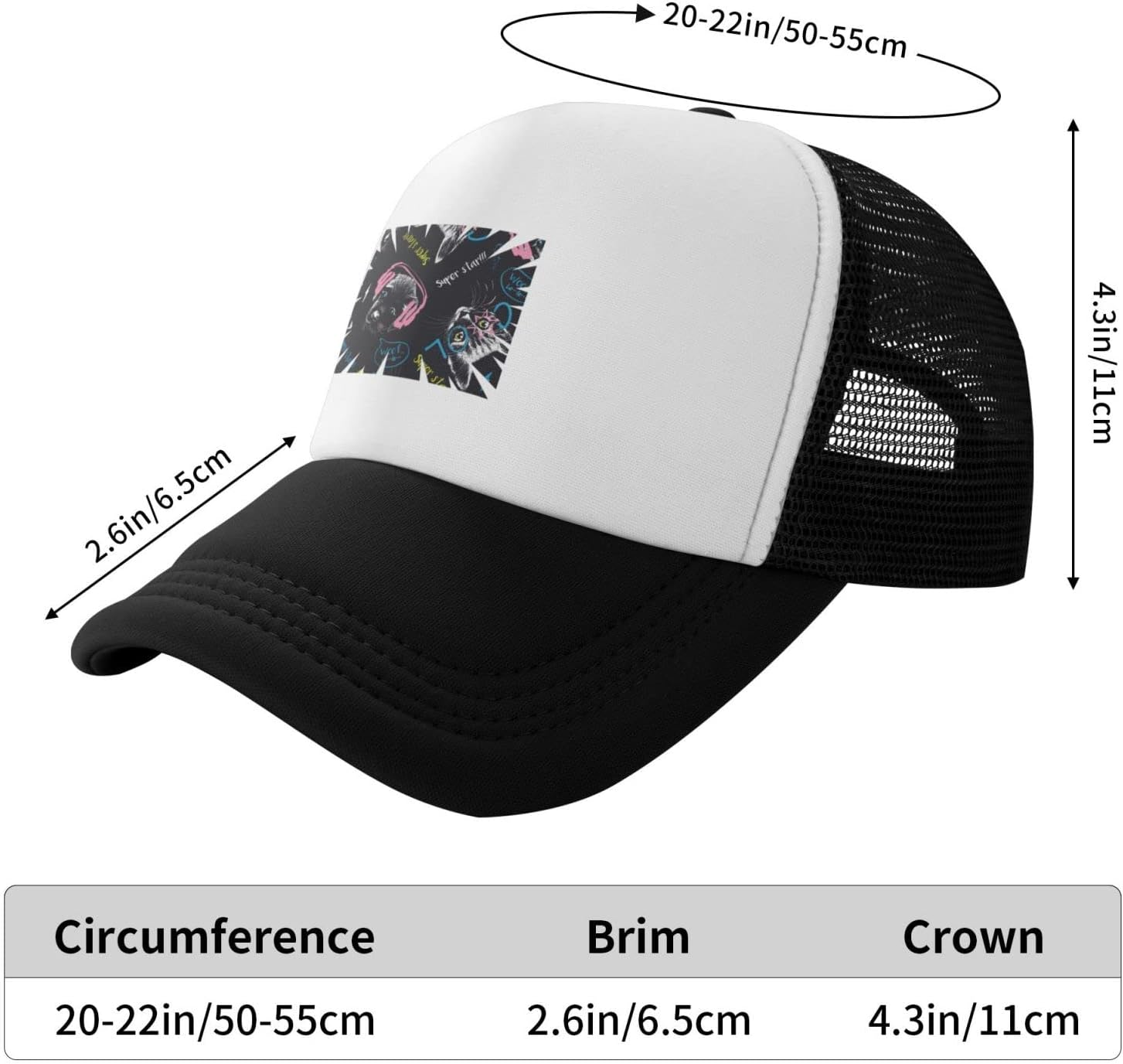 Adjustable Baseball Hat for Kids Ages 4-10
