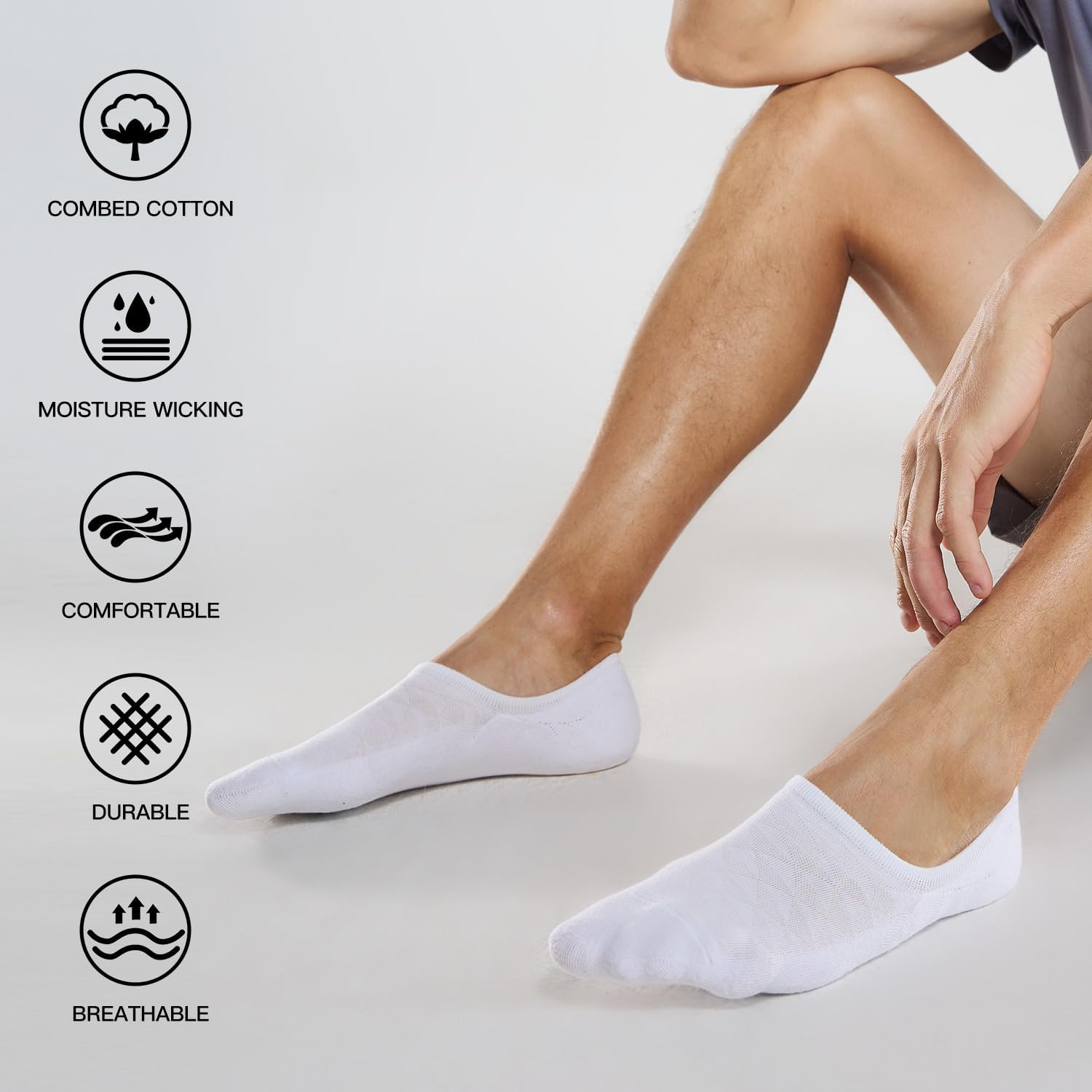 High-Quality Mens No-Show Socks