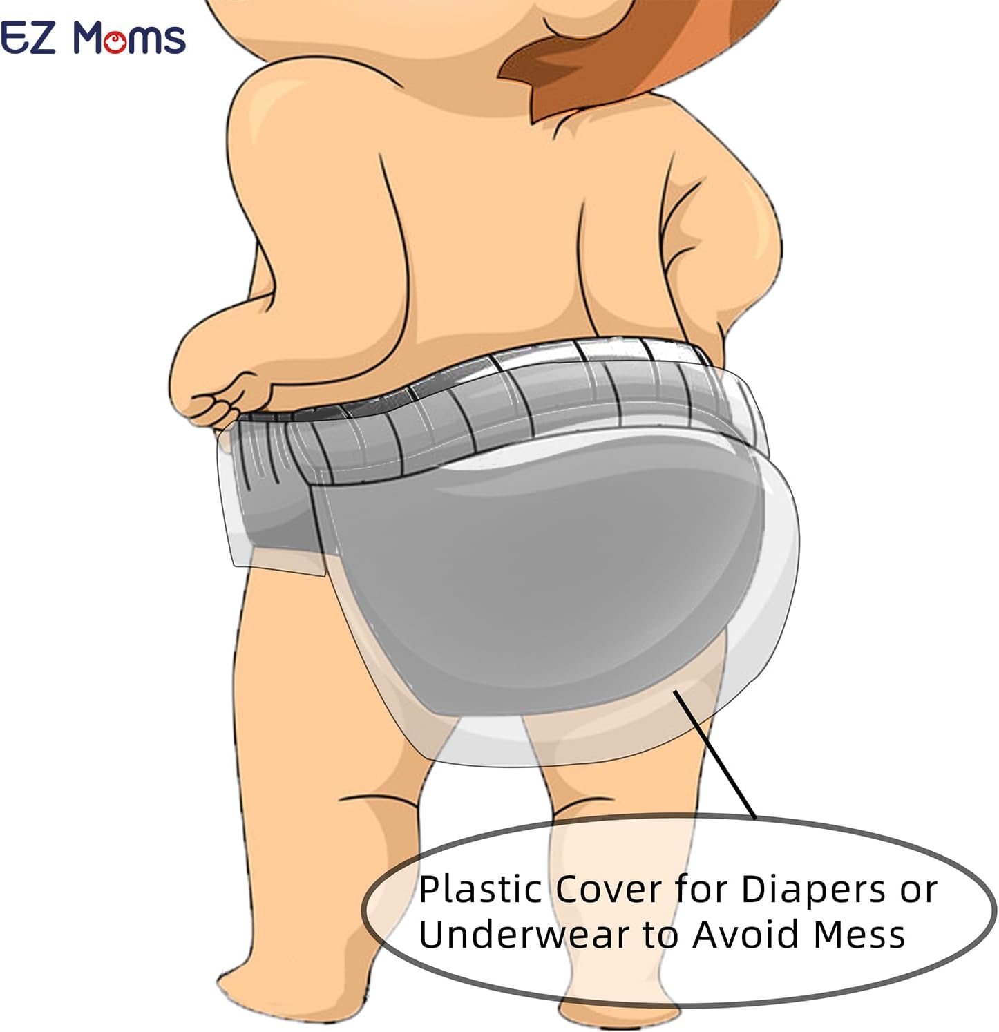 EZ Moms Waterproof Plastic Underwear