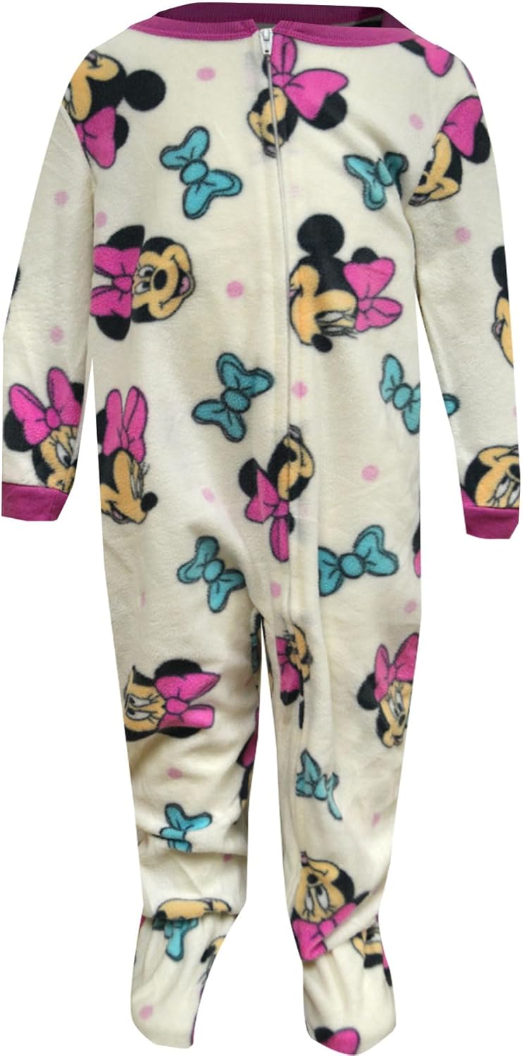 Minnie Mouse Girls Blanket Pajamas Soft Snuggle Fit Pajamas for Baby