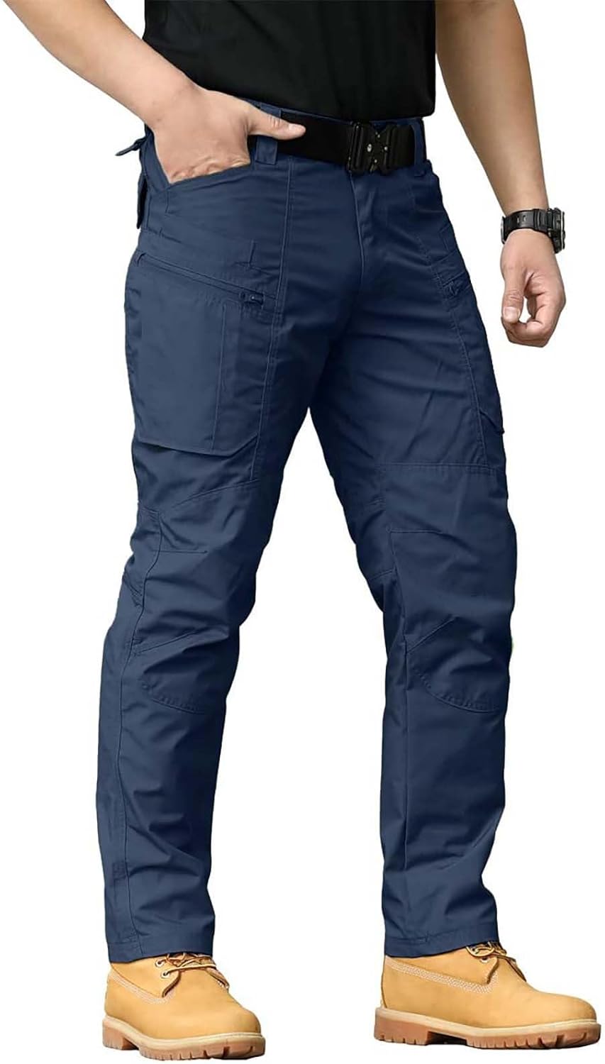 Rip-Stop Tactical Cargo Pants Waterproof Multipurpose Pants for Men Women