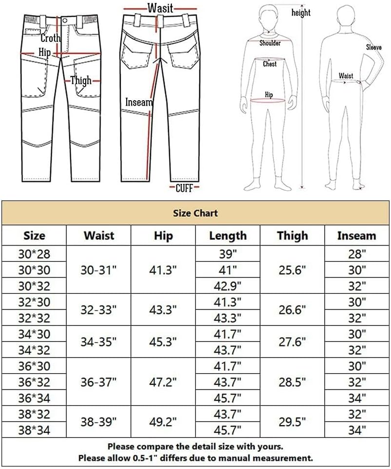 Mylitactical Stretchy Cargo Pants for Men