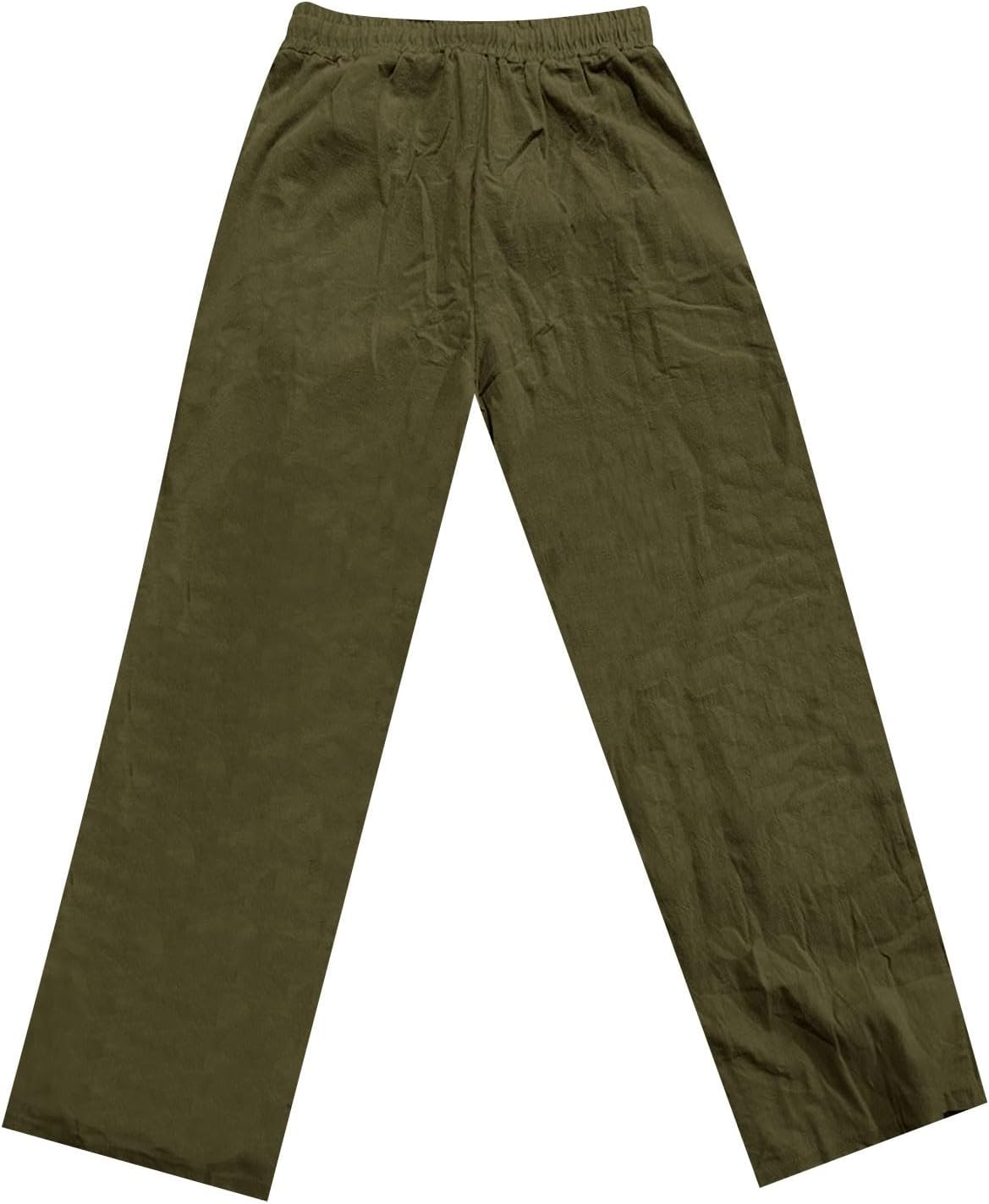Product Name WENKOMG1 Mens Cotton Linen Pants