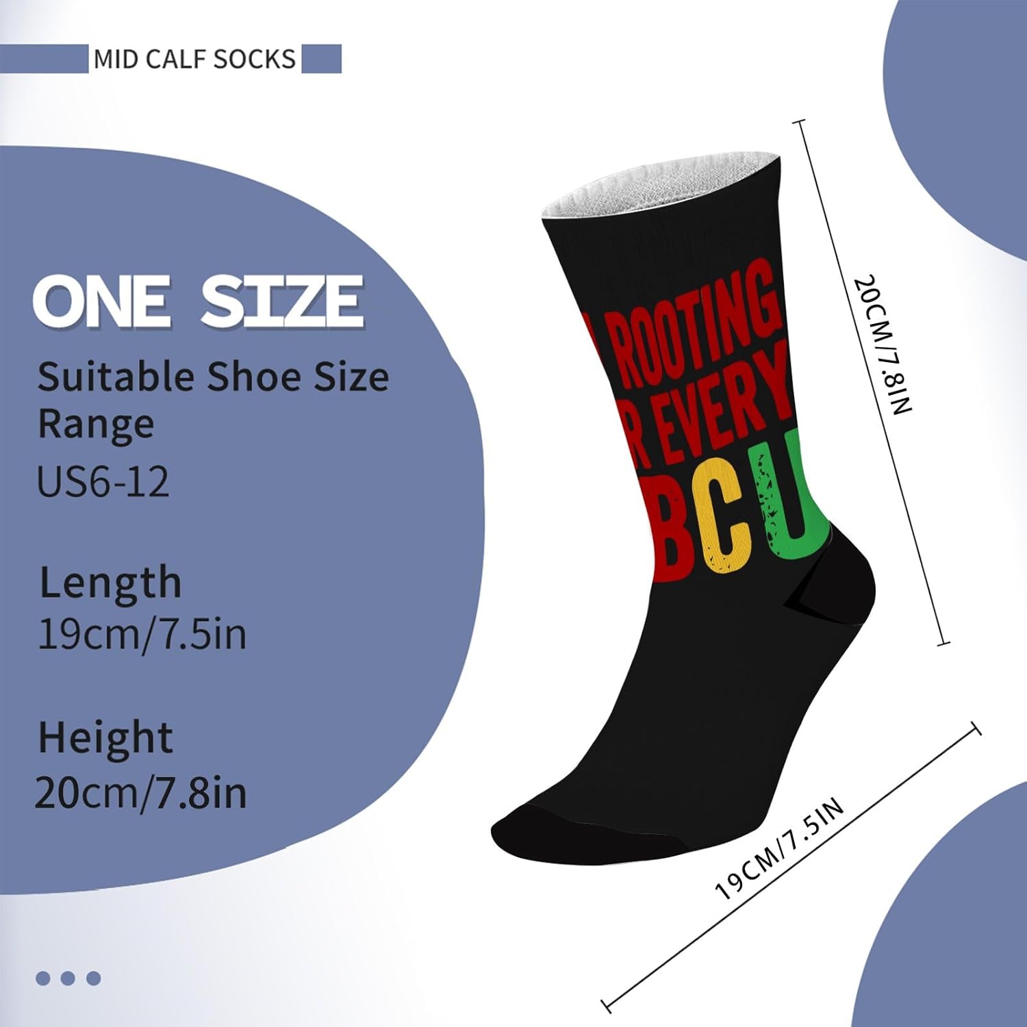 Unique knee-high socks for men