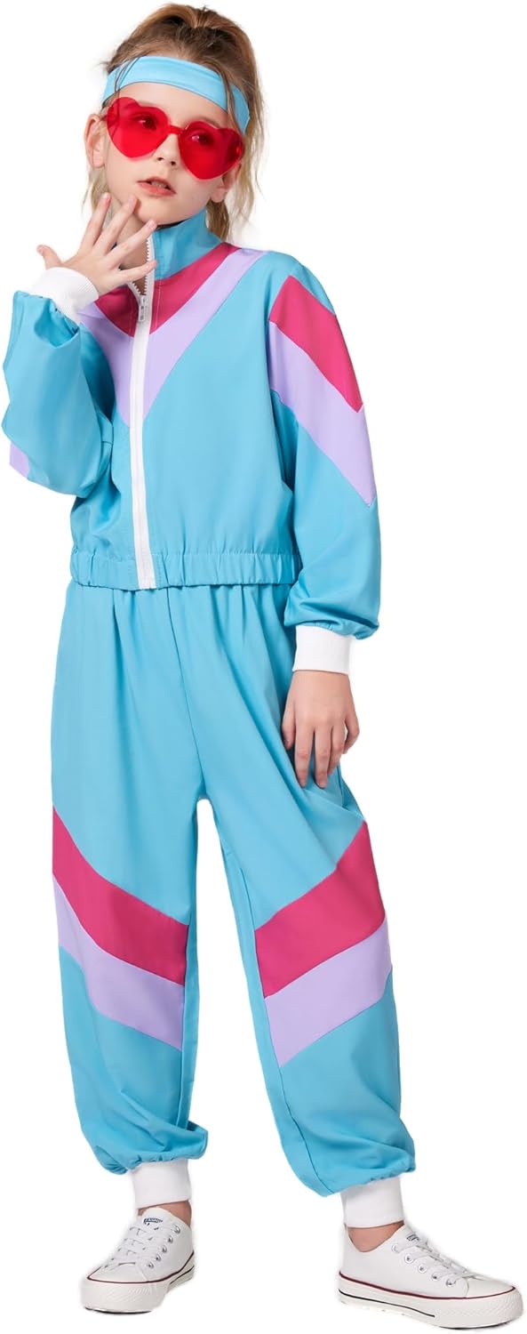 Cuteshower Retro Hip Hop Tracksuit for Kids