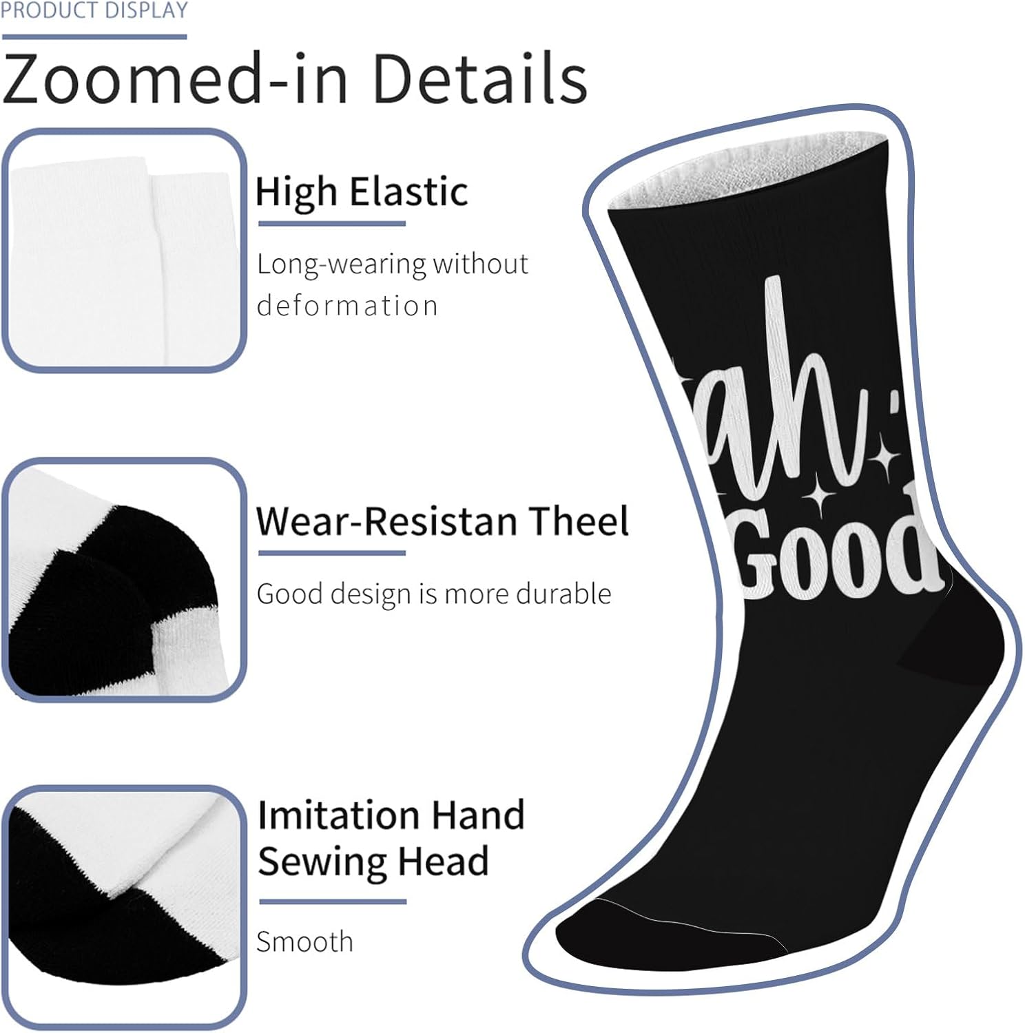 Generic Mens Casual Knee-High Socks
