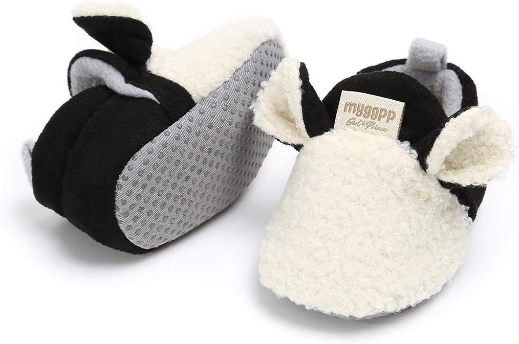Love Cozy Fleece Slippers for Infant Toddler Baby