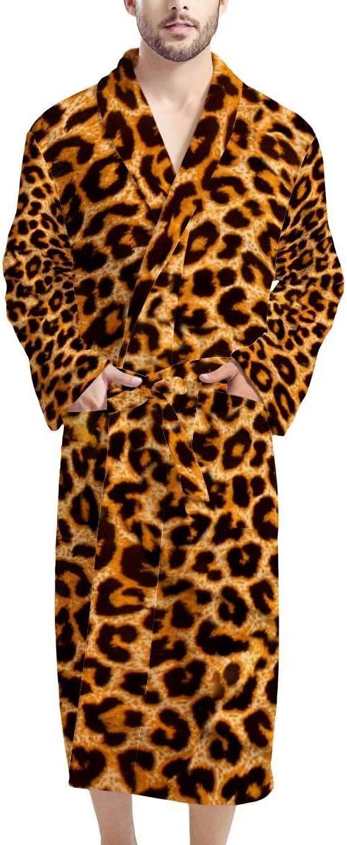 AFPANQZ Mens Lightweight Bathrobe with Pockets