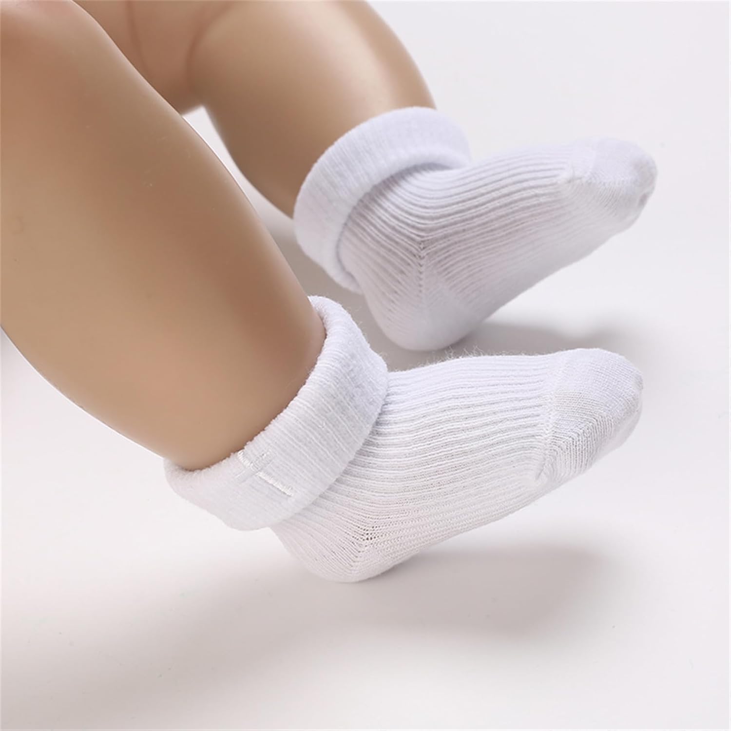 White Crossed Baptism Shoes for Babies