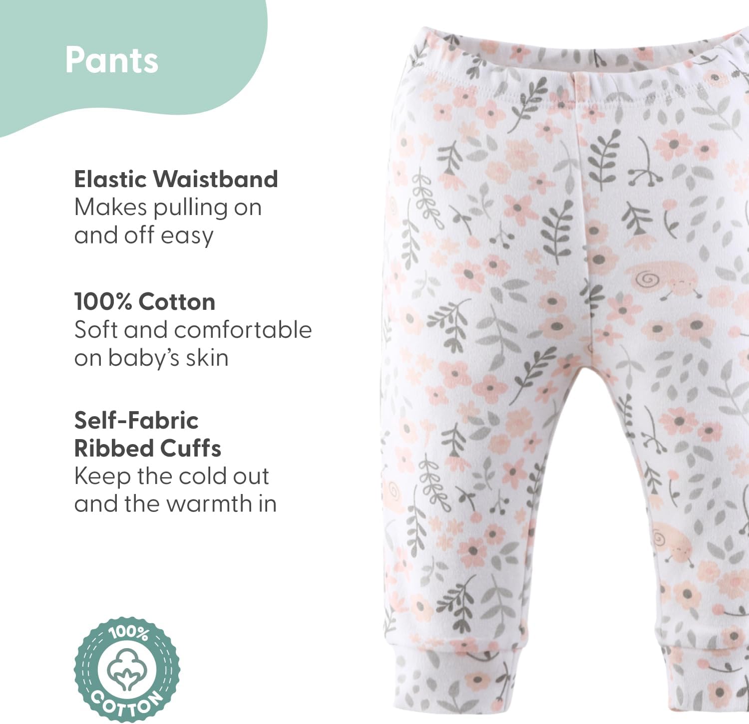 The Peanutshell 5-Piece Baby Pants Set