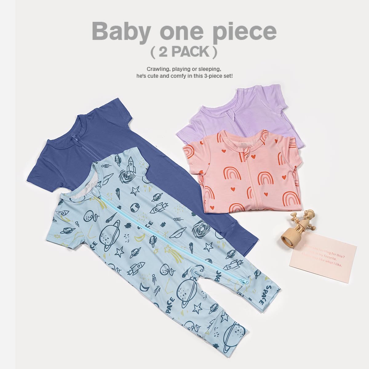 Teach Leanbh 2 Pack Bamboo Viscose Pajamas