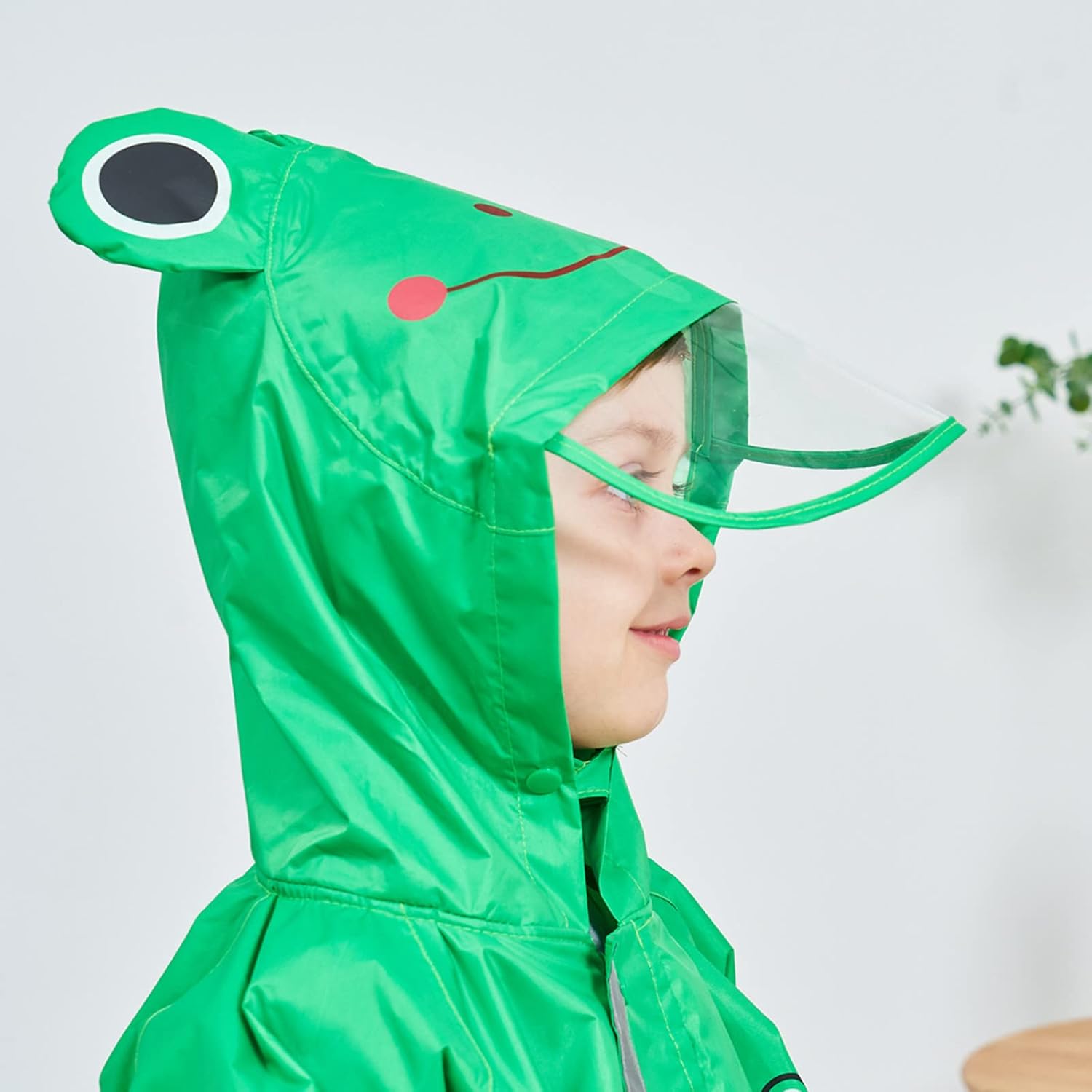 HovkibPerfect Toddler Raincoat Wet Weather Coverall for Kids Waterproof Hooded Rainsuit