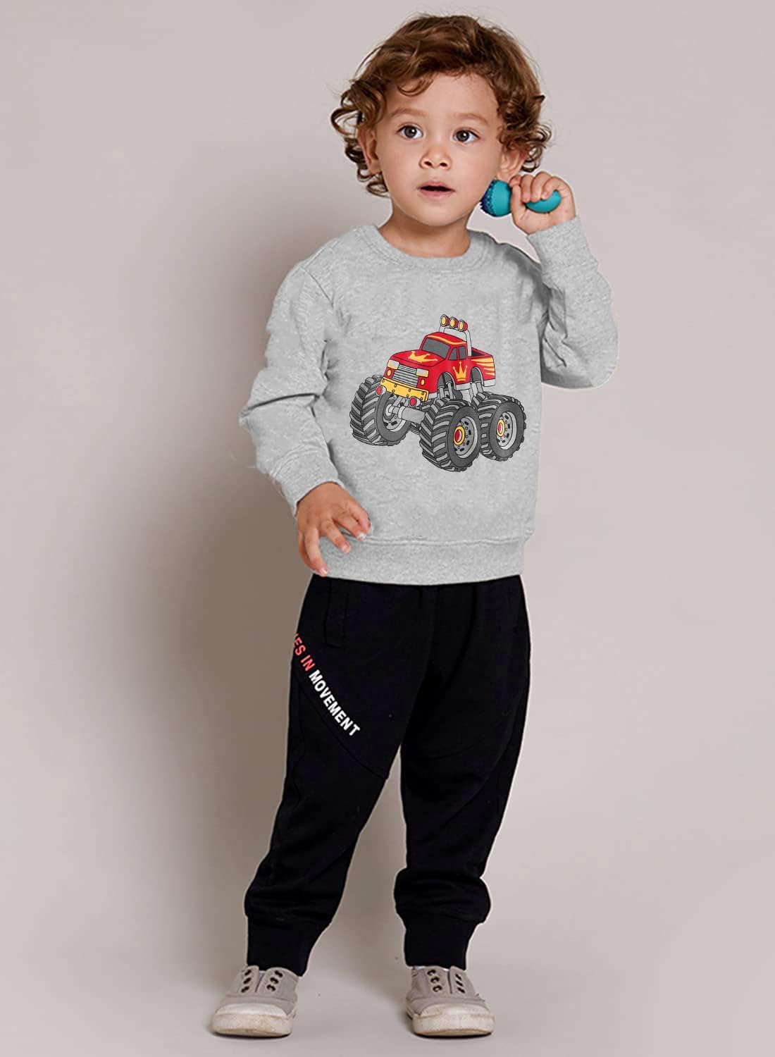 Exciting Dinosaur Adventure Boys Crewneck Sweatshirt