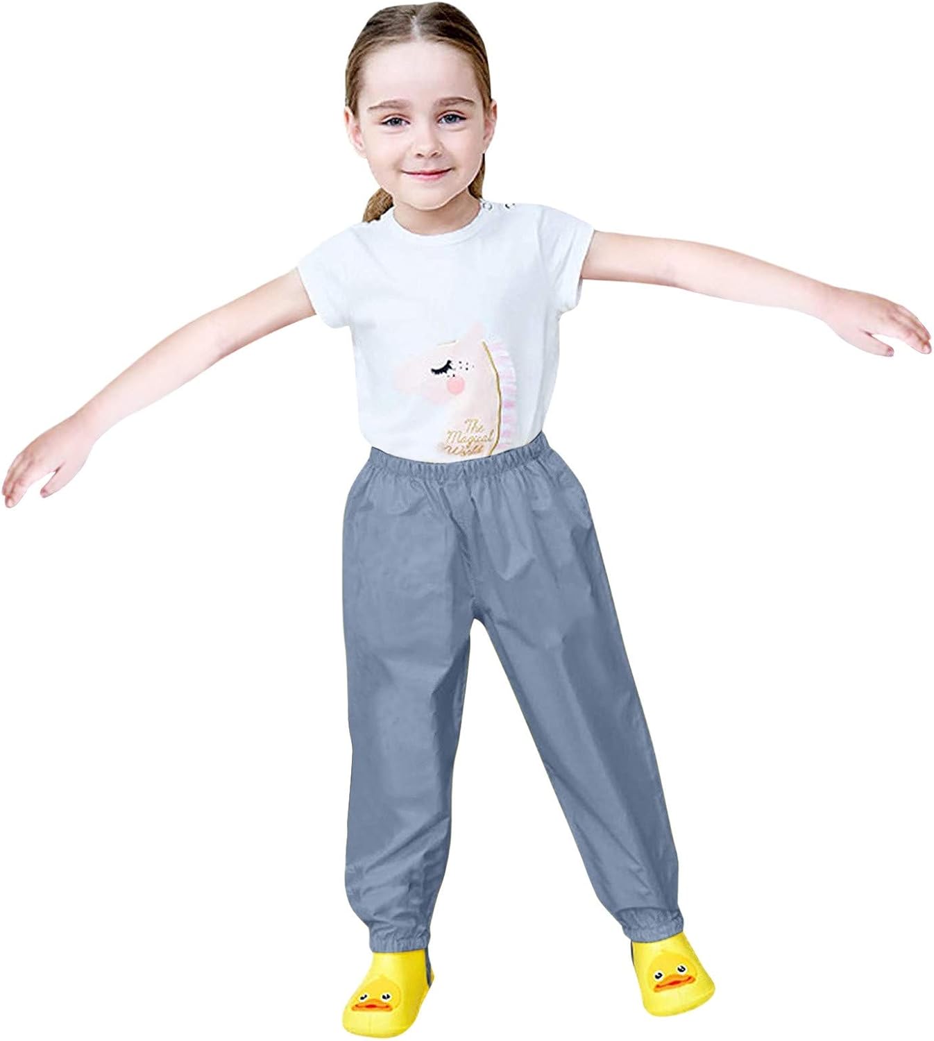 RNTOP Kids Waterproof Rain Coats Pants