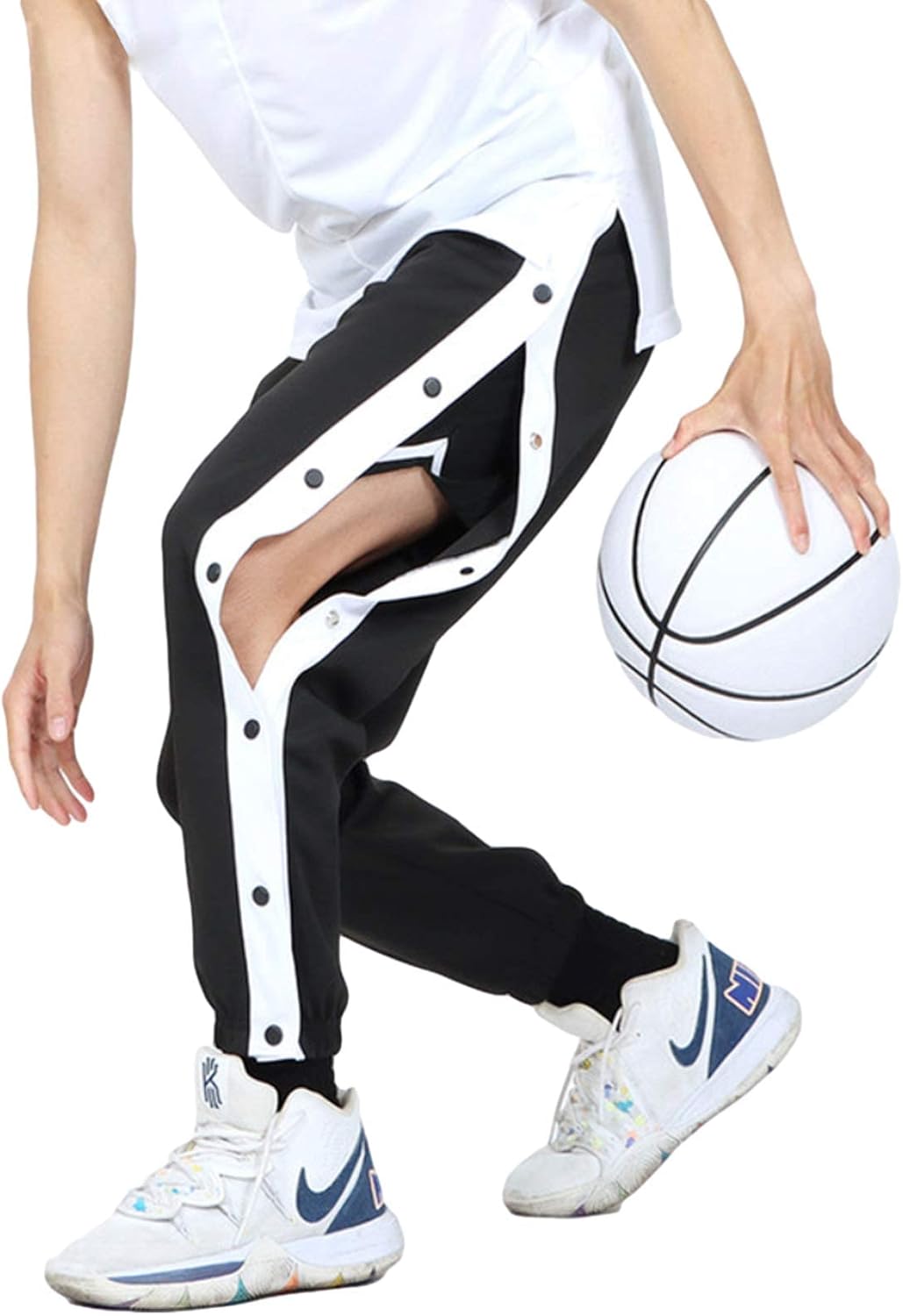 Auyz Mens Youth Boys Snapshot Design Basketball Running Pants