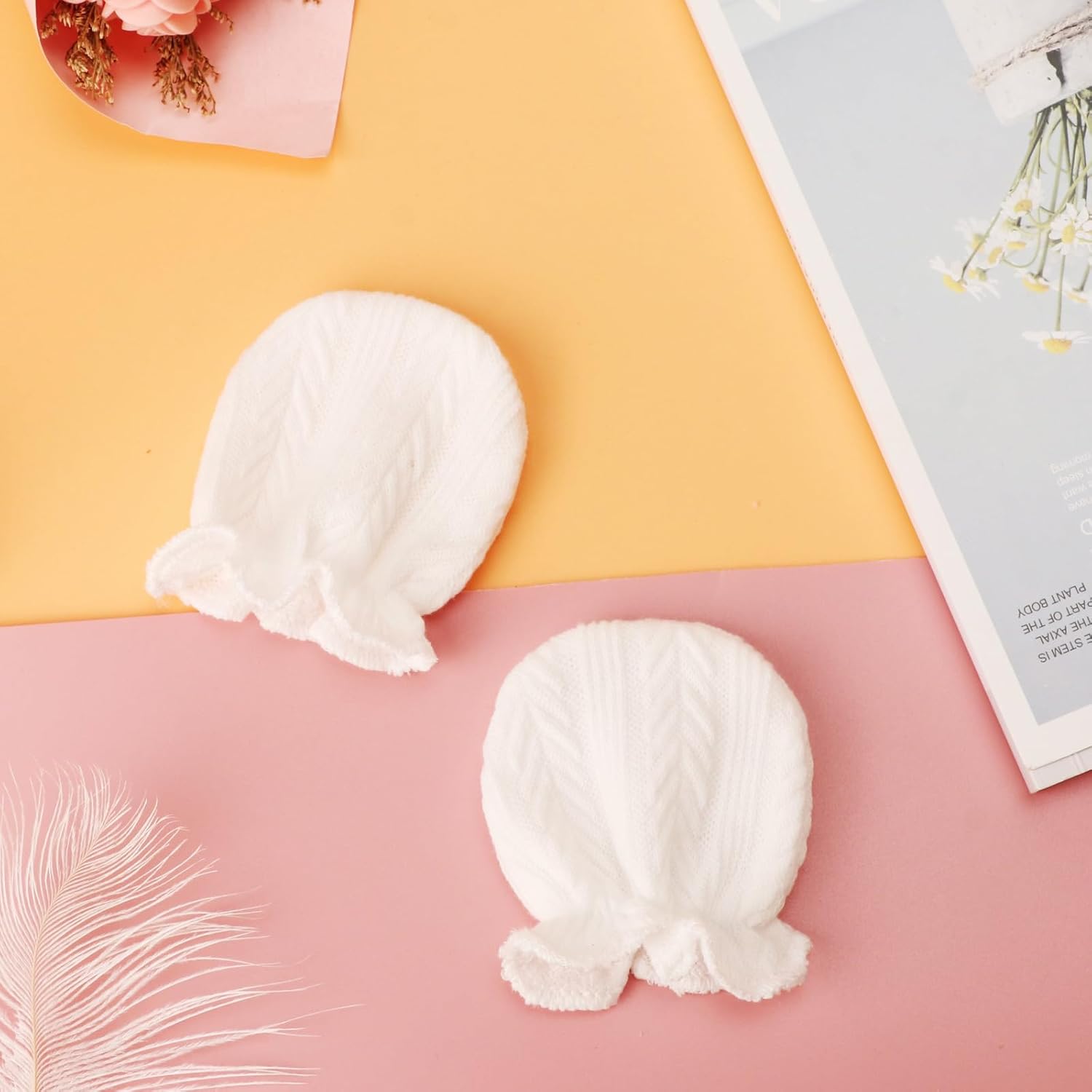 Soft Hypoallergenic Newborn Mittens