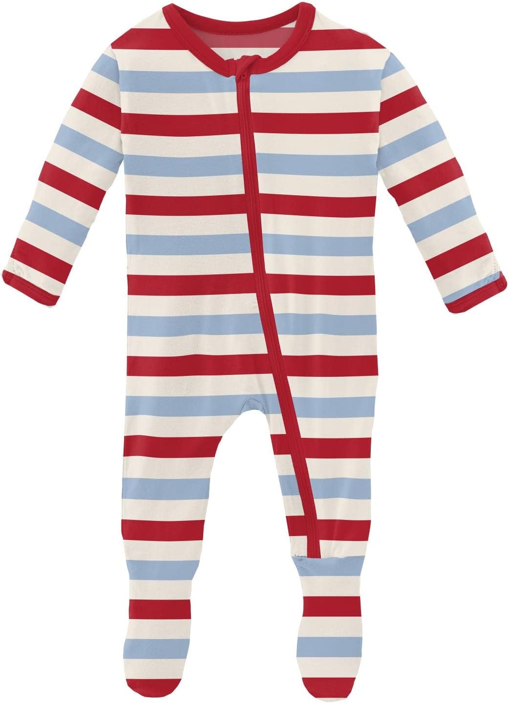 Cute Print Onesie with Zipper for Babies Kids