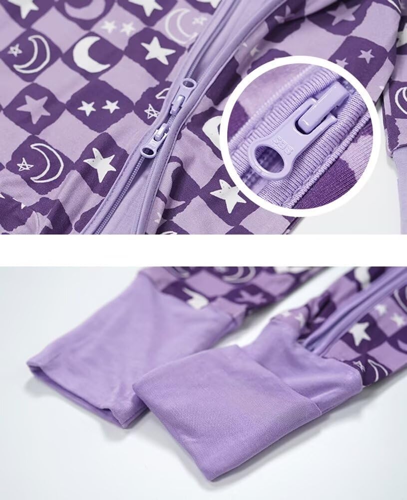 Teach Leanbh Soft Bamboo Viscose Baby Romper with Mittens and Feet Cuffs