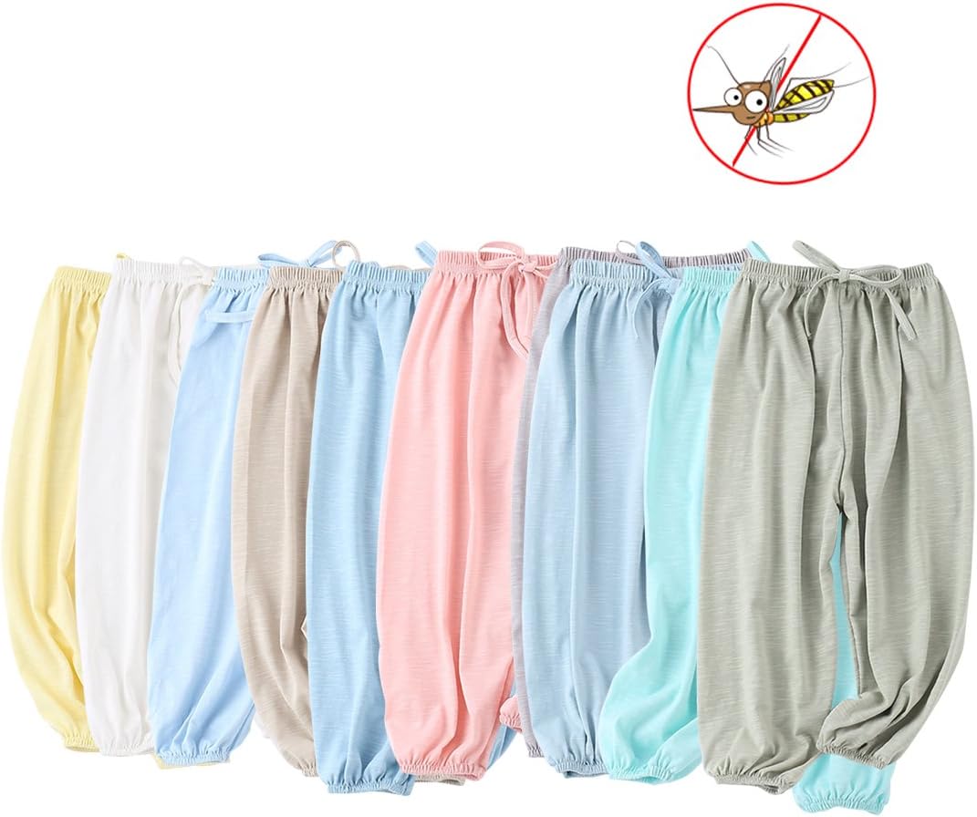 PAUBOLI Baby Long Bloomers Comfortable Cooling Pants for Kids 12M-7T