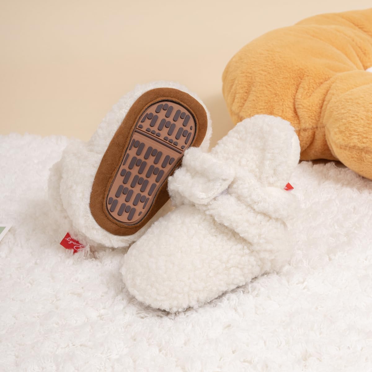 Cozy Fleece Booties for Babies Walk Stay Warm