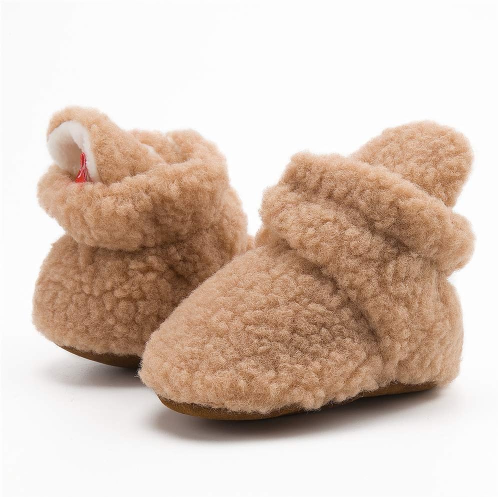 Flair-Infused Non-Slip Baby Booties for Newborns