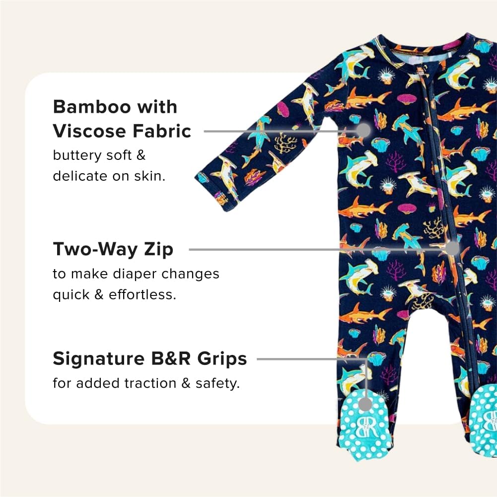 Bums Roses Bamboo Footies for Babies
