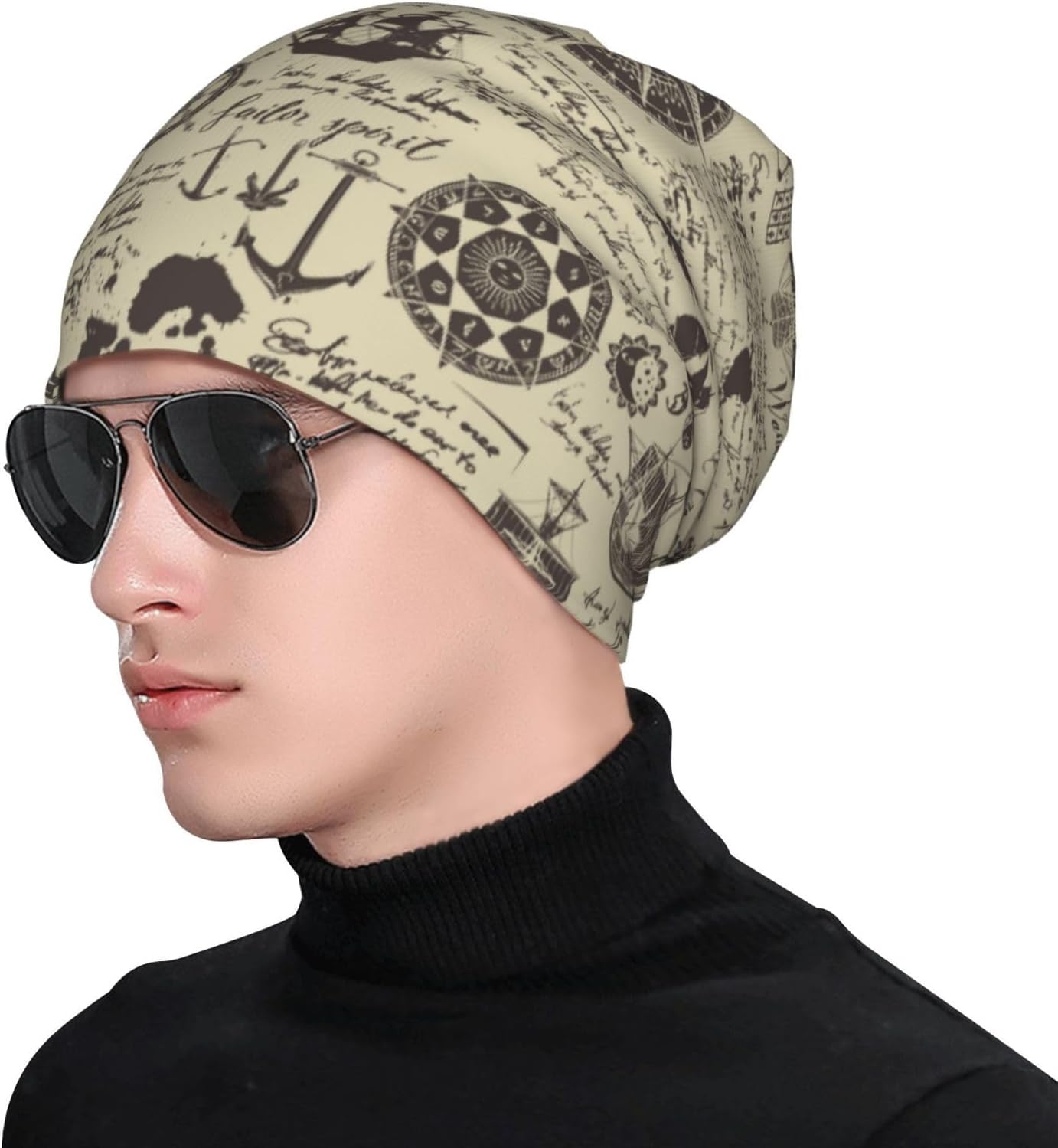 Novelty Unisex Beanie Hat Winter Skull Cap Knit Cuff