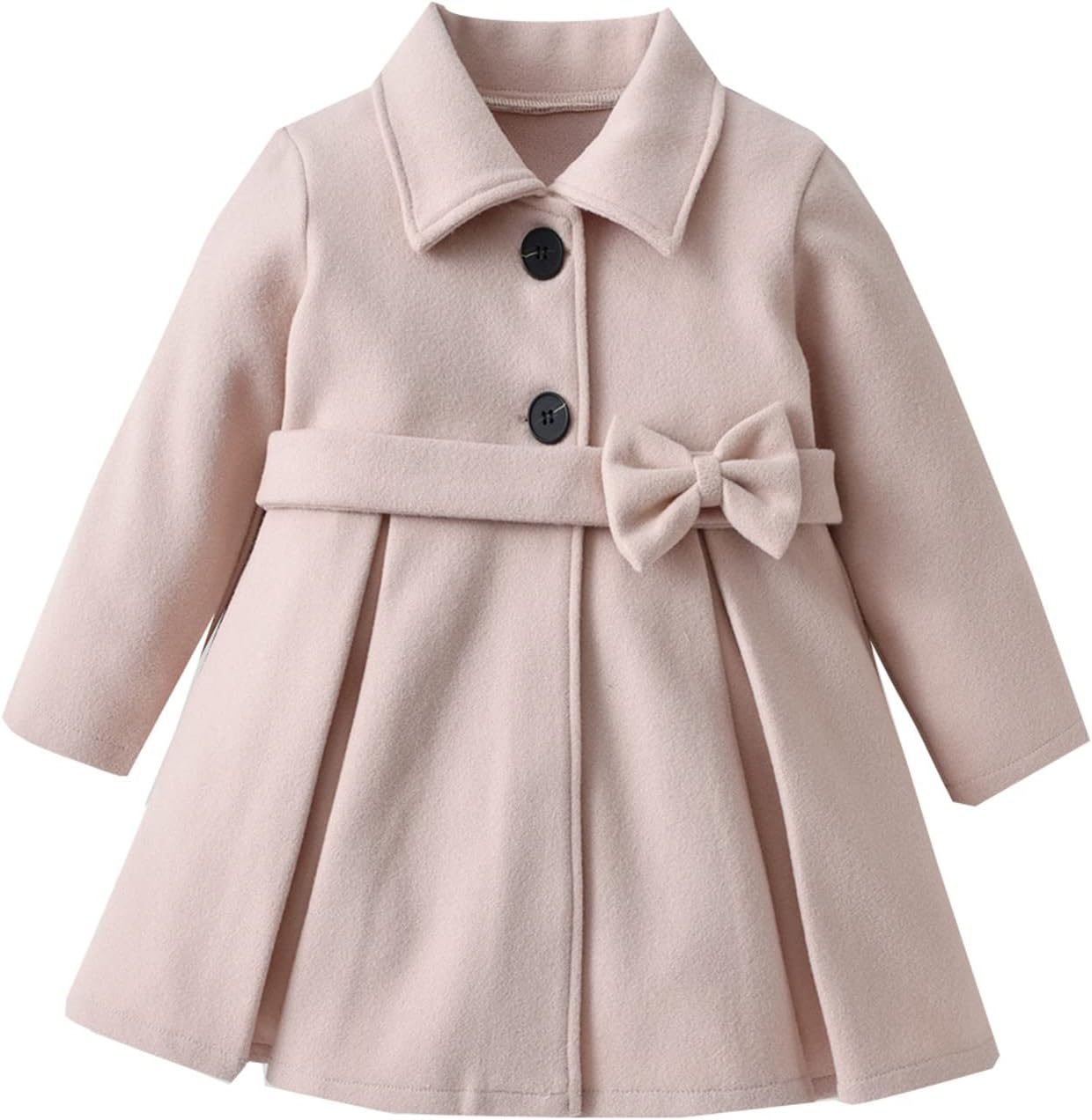 Unique Solid Color Winter Jacket for Girls