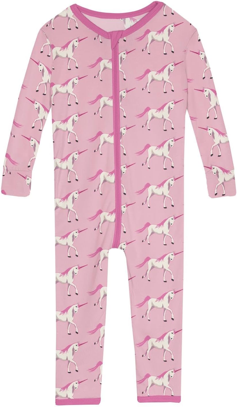 KicKee Pants Print Convertible Sleeper with Zipper