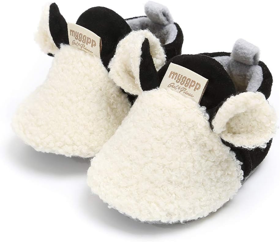 Love Cozy Fleece Slippers for Infant Toddler Baby