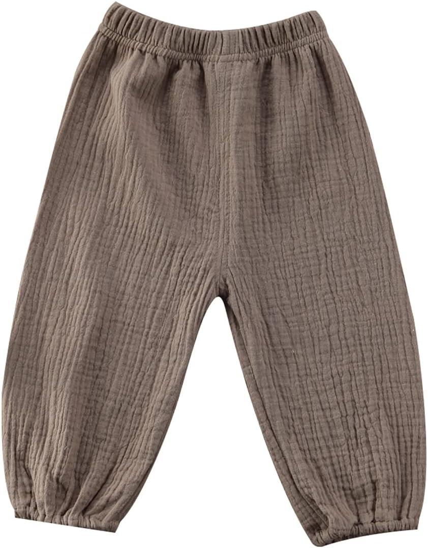 BULINGNA toddler girl casual harem pants for summer