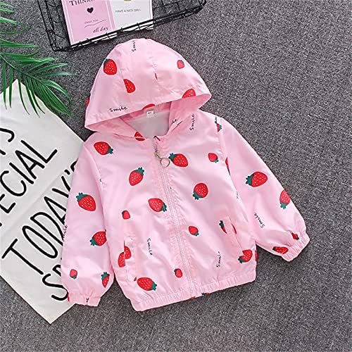 Spring Fall Water Resistant Hooded Windbreaker Jacket for Kids