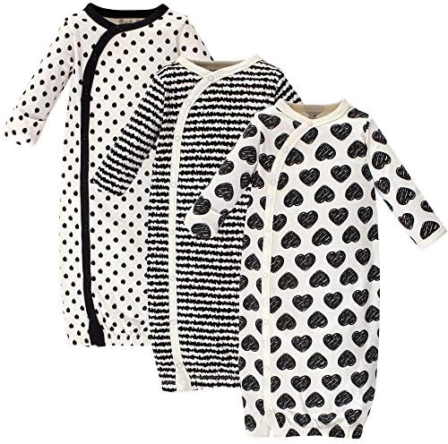 Touched by Nature Baby Girls Organic Cotton Kimono Gowns