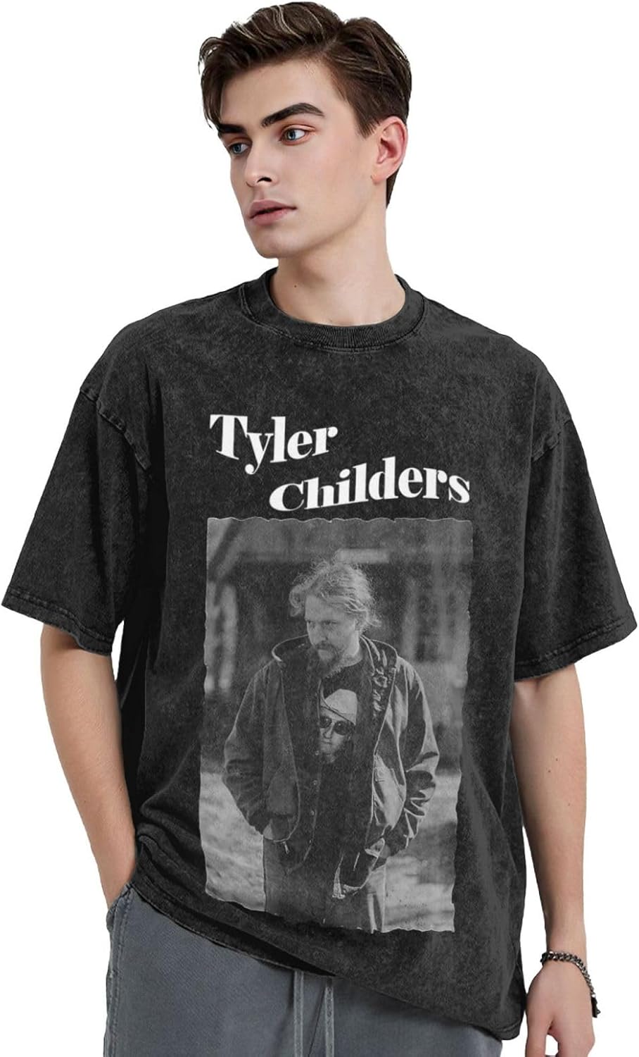 Mens Music Fans Checked T-shirt