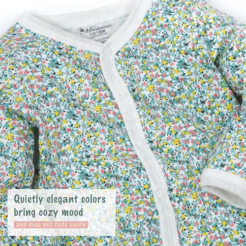 Cotton Multi Pack Long Sleeve Baby Jumpsuits for Girls