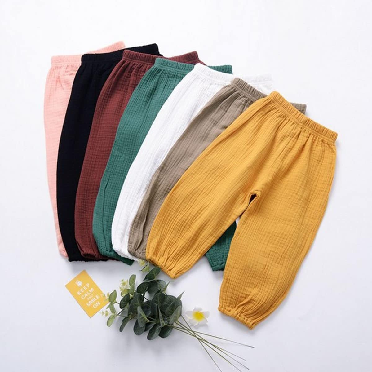 BULINGNA toddler girl casual harem pants for summer