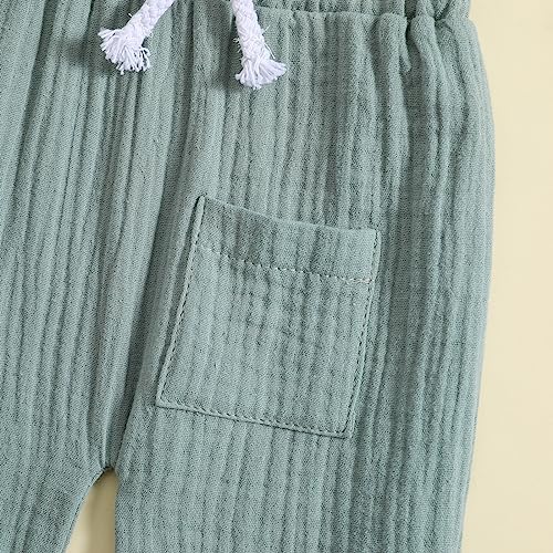 Comfy Cotton Linen Joggers for Toddler Boys Girls