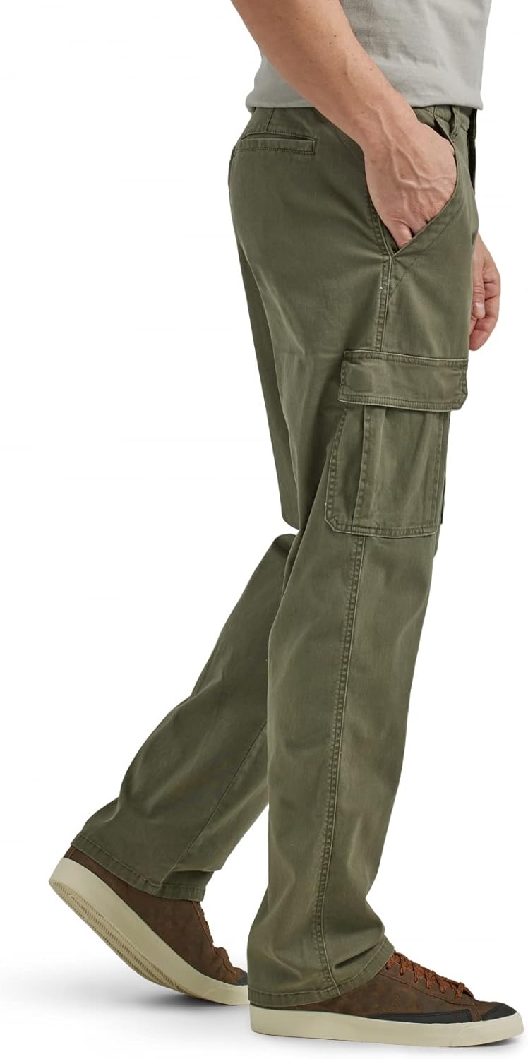 Relaxed Fit Stretch Cargo Pants - Men