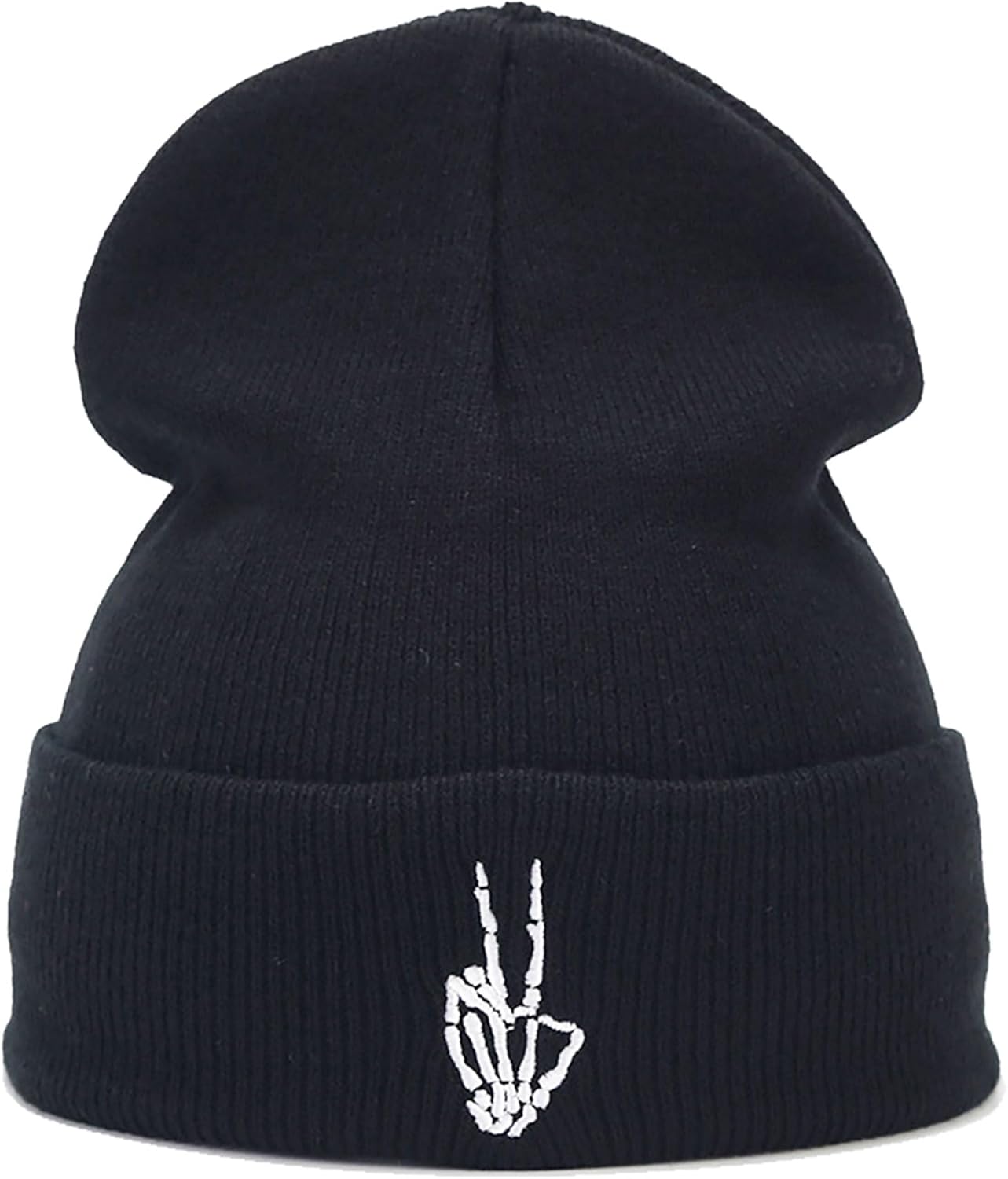 Emergency Halloween Skeleton Beanie Hat - Double-Layer Knitted_bohemian_beauty_uses