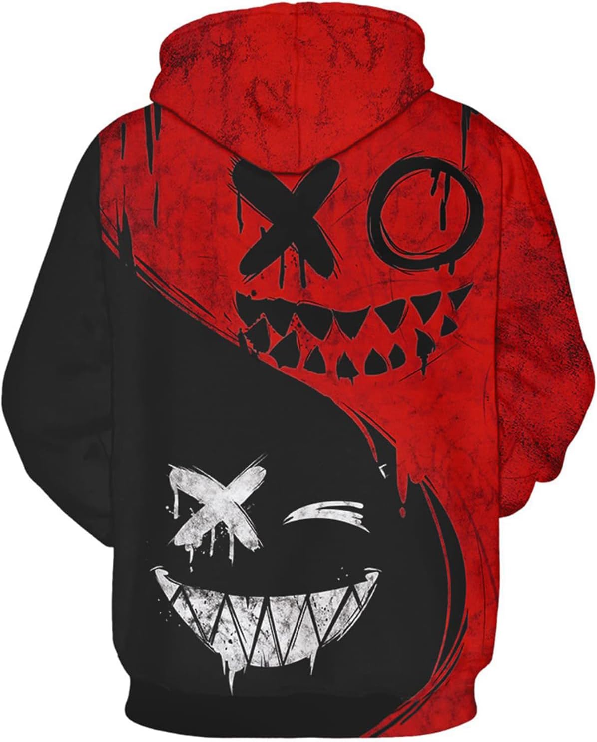 Aueoero 3D Print Mens Pullover Hoodie