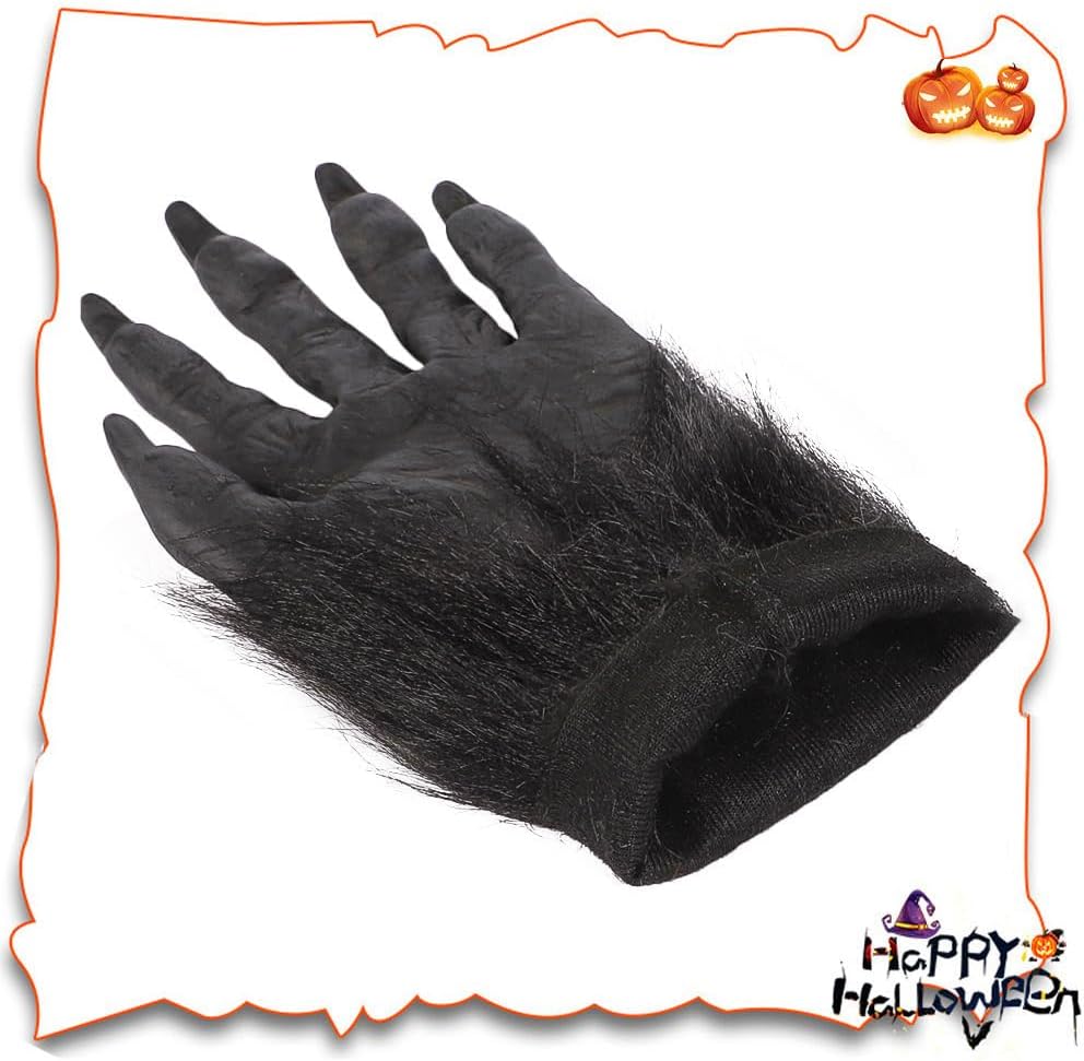 Scary Halloween Werewolf Gloves The Perfect Cosplay glove for Furry Friends