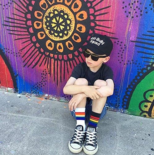 Xiyadun Unisex Knee High Socks for Toddlers Kids 80 Cotton