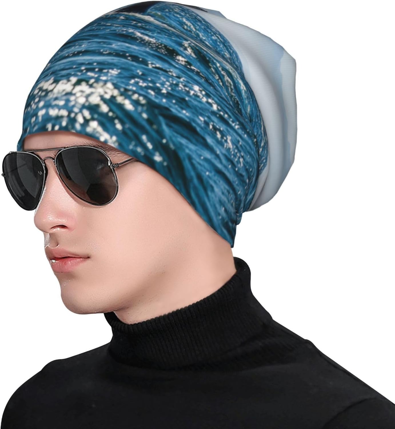 Unisex Knitted Winter Beanie with Skull Pattern