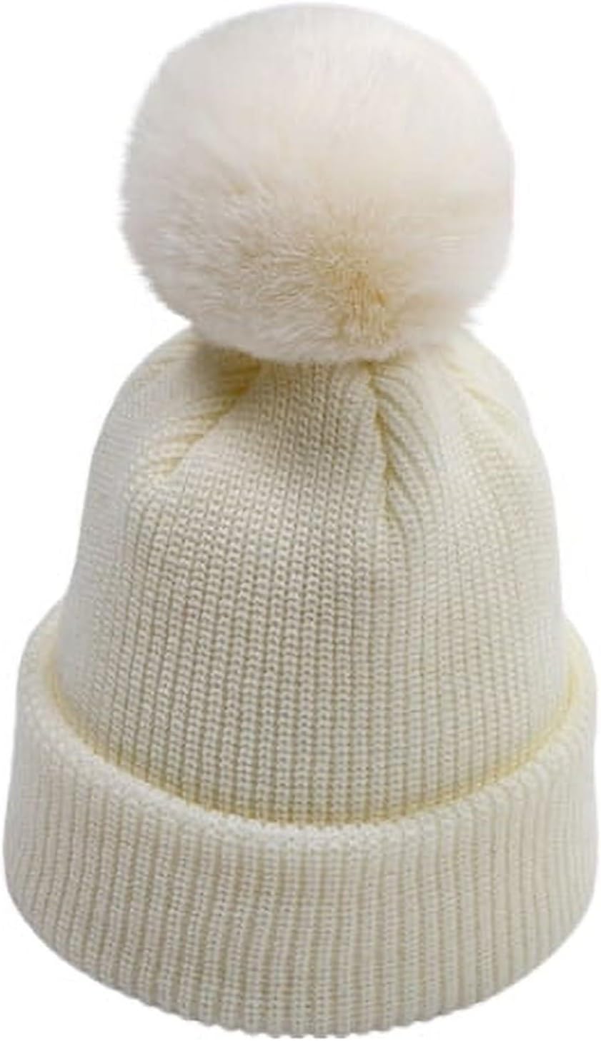 Knitted Satin Baby Beanies with Bow for Infants and Newborns