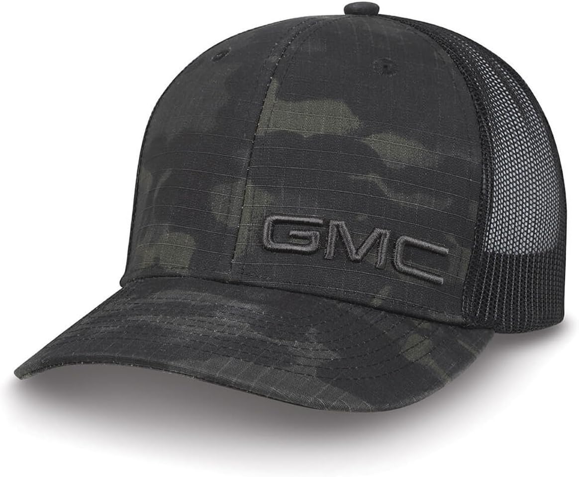 SR1 Performance Multicam Snapback Hat - Camo Cap with embroidered GMC LogO