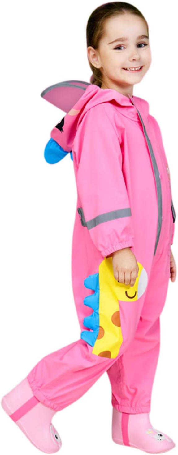 Rainy Day Protection for Baby Girls Durable Water-Resistant Hooded Rain Suits