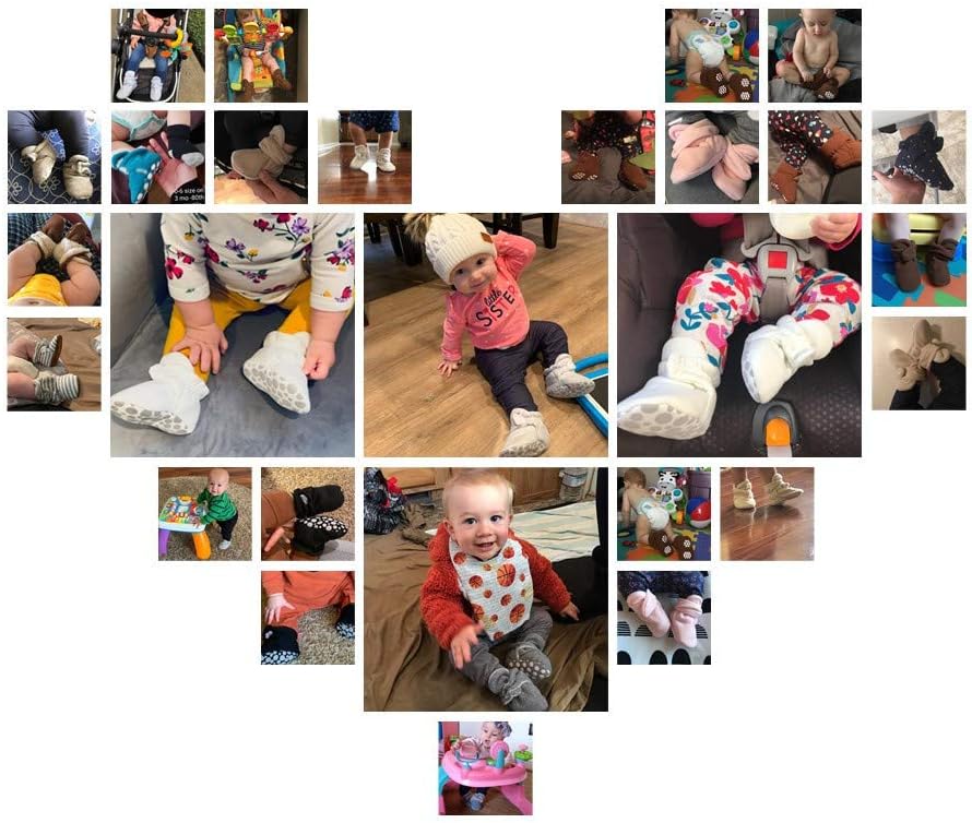 Flair-Infused Non-Slip Baby Booties for Newborns