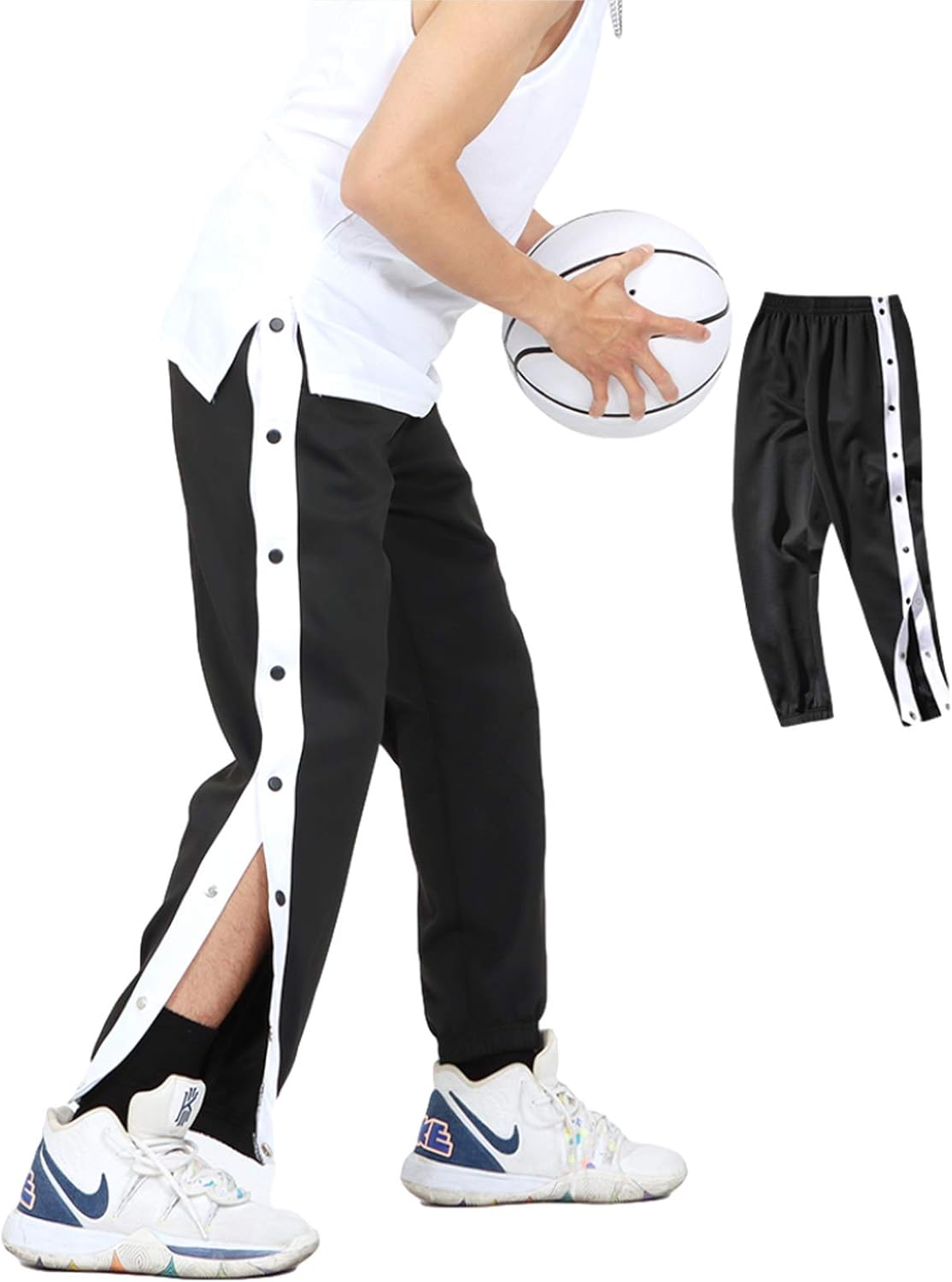 Auyz Mens Youth Boys Snapshot Design Basketball Running Pants