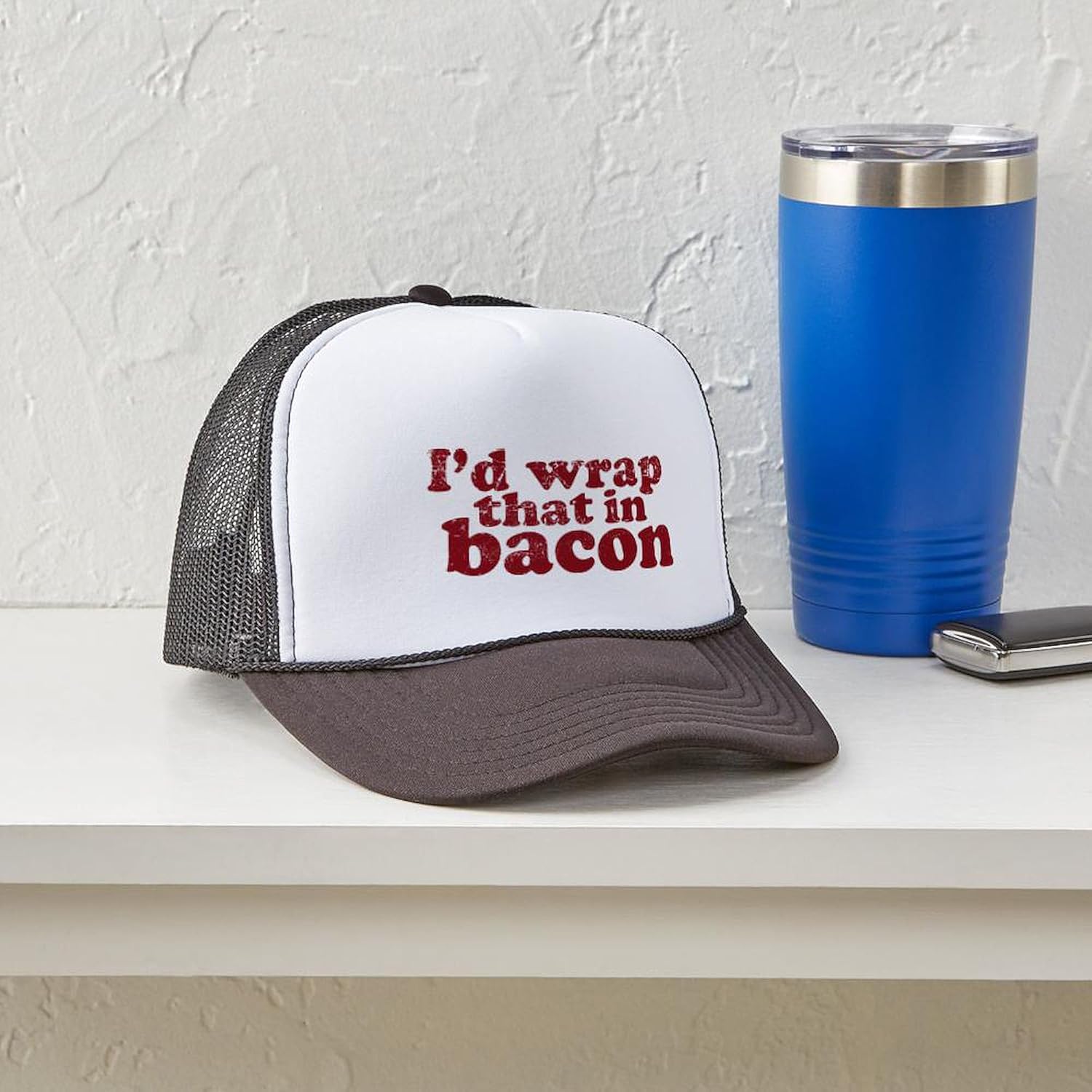 CafePress Bacon Adjustable Snapback Hat