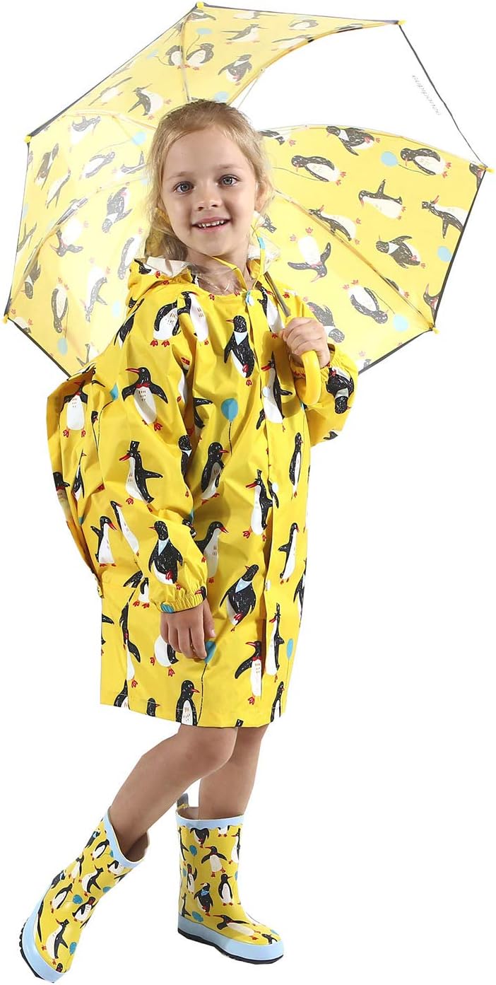 HTER - Cartoon Kids Rain Coated Jacket